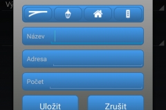 Aktuální podoba Android aplikace - přidat nový doplněk