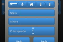 Aktuální podoba Android aplikace - přidat nový doplněk