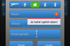 Aktuální podoba Android aplikace - přidat nový doplněk